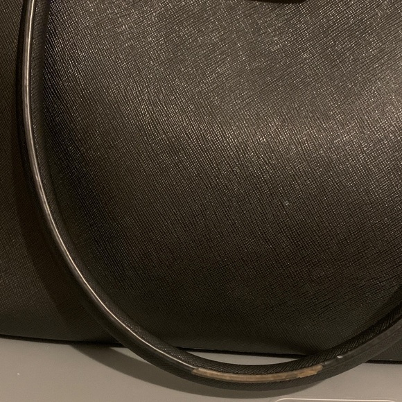 Henri Bendel Black Tote Bag with Gold Accent - Picture 3 of 16